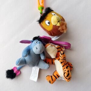 Winnie the Pooh The Tigger Movie Plush Keychains Eeyore Owl McDonalds